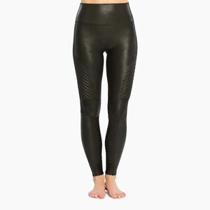 SPANX Black Moto Leggings
